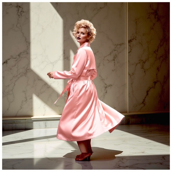 Votre Nom Women’s Statement Fall Trench. Pink. Size 4 - Picture 7 of 10